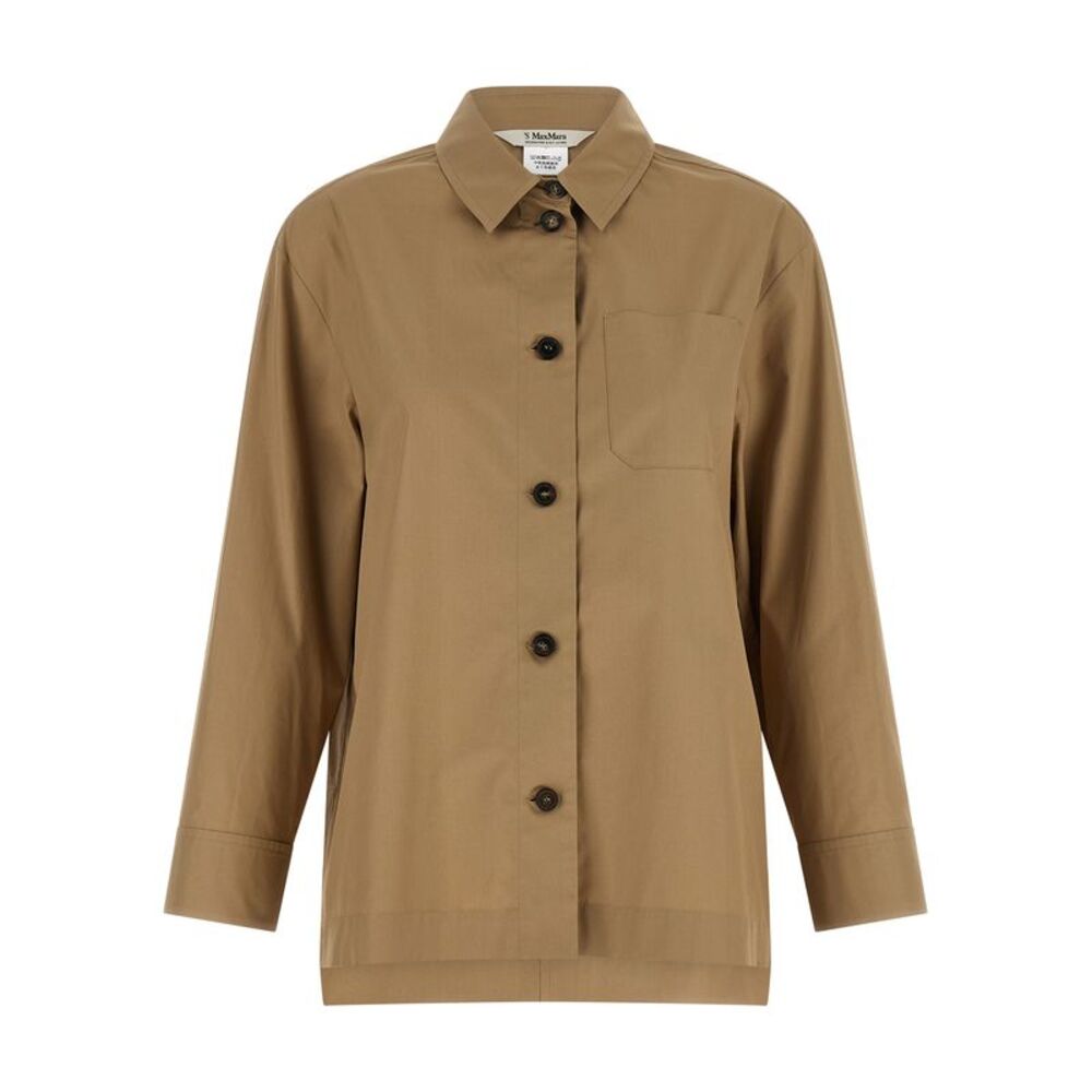 'S Max Mara Beige Cotton Women's Blouse